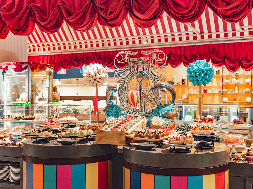 Dessertbord i All Inclusive-buffén - Land of Legends Kingdom