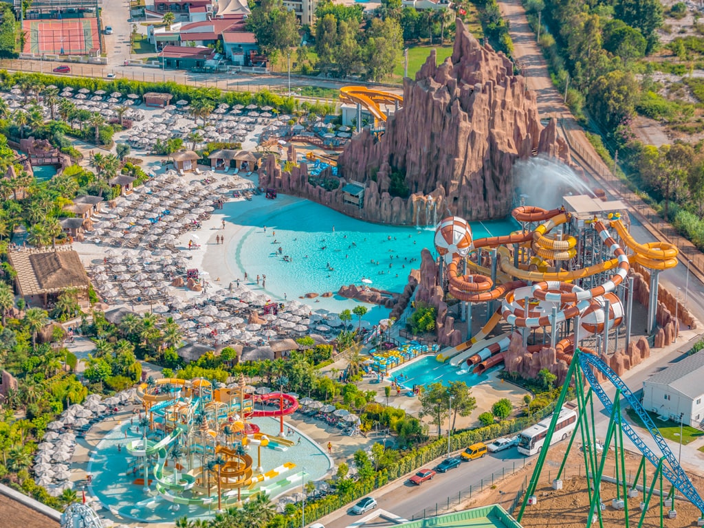 Vattenparken i nöjesparken