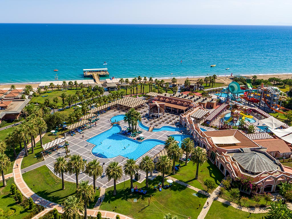 Hotellområdet och stranden