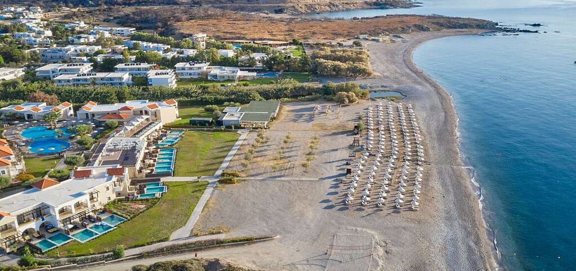 Hotellområdet och stranden