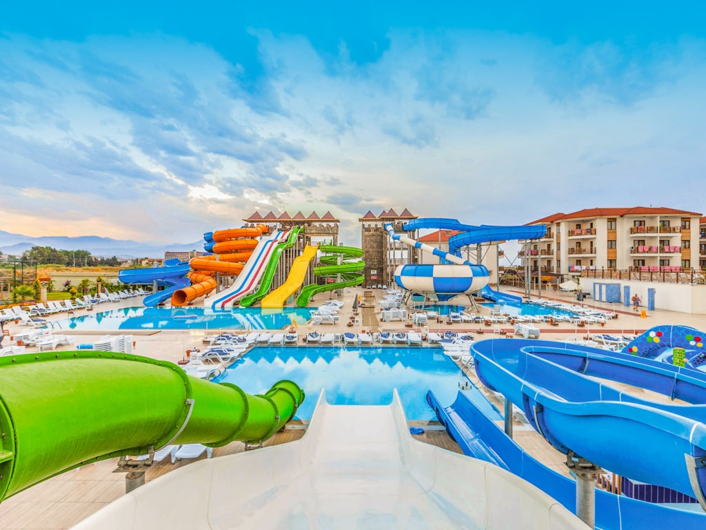 Vattenparken på hotellområdet