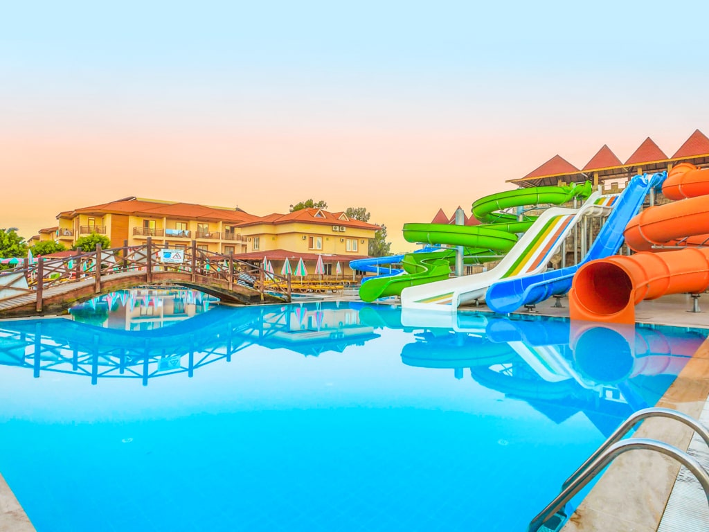 Vattenparken på hotellområdet