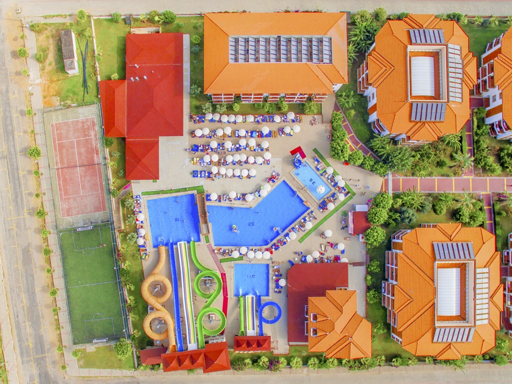 Hotellområdet och vattenparken