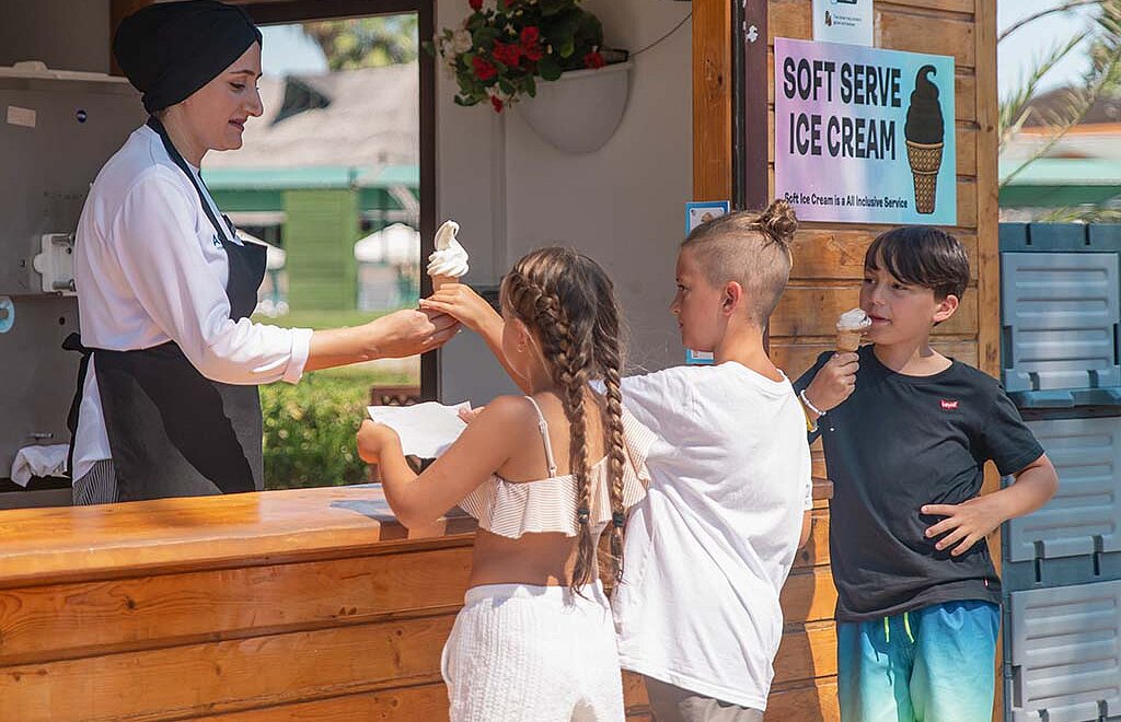 Glasskiosk för All Inclusive-gäster